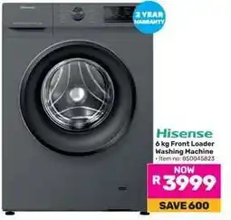 Game Hisense 6 kg Front Loader Washing Machine offer