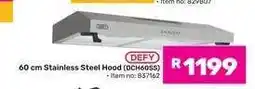 Game 60 cm Stainless Steel Hood (DCH60SS) offer