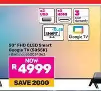 Game 50 FHD QLED Smart Google TV (50S5K) offer