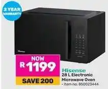 Game Hisense 28 L Electronic Microwave Oven offer