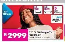 Game 32 QLED Google TV (32E5520H) offer