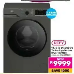 Game DEFY 10 / 7 kg SteamCure Technology Washer Dryer (DWD328) offer
