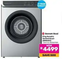 Game Bennett Read 8 kg AeroDry Vented Dryer (BR8VD1) offer