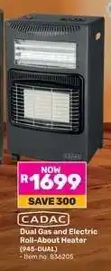 Game CADAC Dual Gas and Electric Roll-About Heater offer