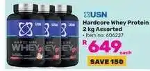 Game USN Hardcore Whey Protein 2 kg Assorted offer