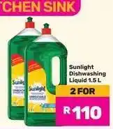 Game Sunlight Dishwashing Liquid 1.5 L offer