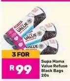 Game Supa Mama Value Refuse Black Bags 20's offer