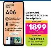 Game Galaxy A06 4G 64GB Dual Sim Smartphone offer