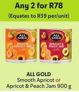 Makro All Gold Smooth Apricot or Apricot & Peach Jam offer
