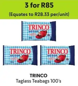 Makro Trinco Tagless Teabags offer