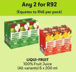 Makro Liqui-Fruit 100% Fruit Juice offer