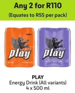 Makro Play Energy Drink offer