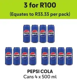 Makro Pepsi Cola Cans offer