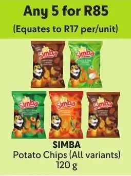 Makro Simba Potato Chips offer