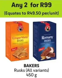 Makro Bakers Rusks offer