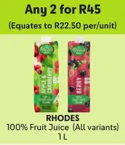 Makro Rhodes 100% Fruit Juice offer