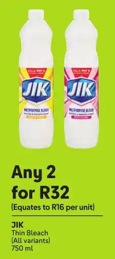 Makro Jik Thin Bleach offer