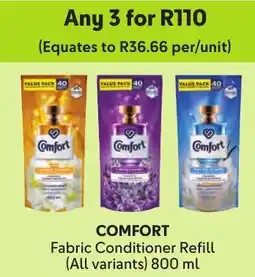 Makro Comfort Fabric Conditioner Refill offer