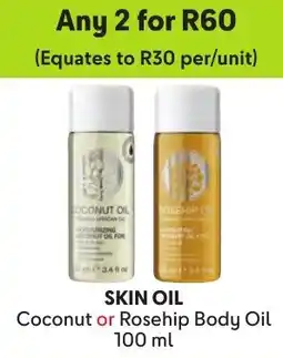 Makro Skin Oil Coconut or Rosehip Body Oil offer