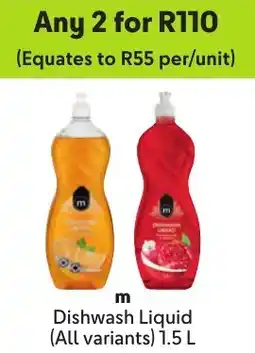Makro m Dishwash Liquid offer