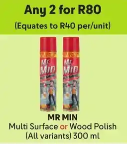Makro Mr Min Multi Surface or Wood Polish offer