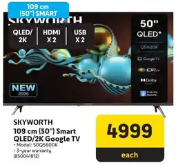 Makro Skyworth 109 cm 50" Smart QLED/ 2K Google TV offer