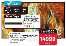 Makro Samsung 165 cm 65" NEO QLED/ 4K TV offer