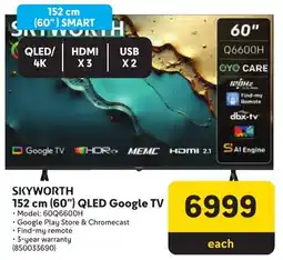 Makro Skyworth 152 cm 60" QLED Google TV offer