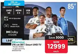 Makro Hisense 216 cm 85" Smart UHD TV offer