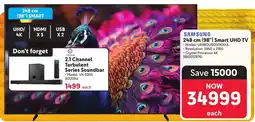 Makro Samsung 248 cm 98" Smart UHD TV offer