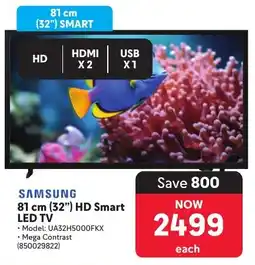 Makro Samsung 81 cm 32" HD Smart LED TV offer