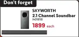 Makro Skyworth 2.1 Channel Soundbar offer