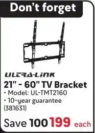 Makro Ultra-link 21"-60" TV Bracket offer