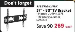 Makro Ultra-link 37"-80" TV Bracket offer