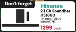 Makro Hisense 2.1 Ch Soundbar offer