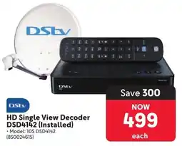 Makro DStv HD Single View Decoder DSD4142 offer