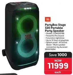 Makro JBL PartyBox Stage 320 Portable Party Speaker offer