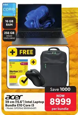 Makro Acer 39 cm 15.6" Intel Laptop Bundle E10 Core i3 offer