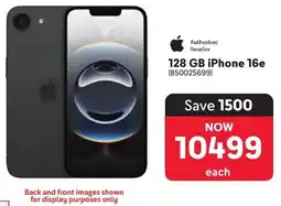 Makro Apple 128GB iPhone 16e offer