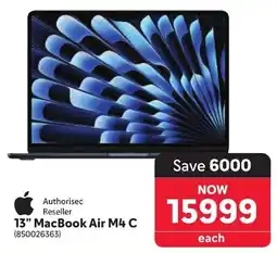 Makro Apple 13" MacBook Air M4 C offer