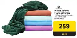 Makro Design House Matte Velvet Flannel Throw offer