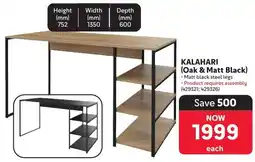 Makro Kalahari Oak & Matt Black offer