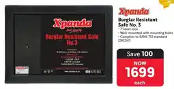 Makro Xpanda Burglar Resistant Safe No.3 offer