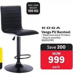 Makro Koga Venga PU Barstool offer