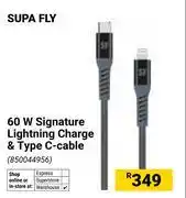 Builders Warehouse Supa Fly 60W Signature Lighting Charge & Type C Cable 850044956 offer