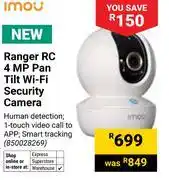 Builders Warehouse Imou Ranger RC 4MP Pan Tilt WiFi Security Camera 850028269 offer
