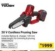 Builders Warehouse Hyper Tough 20V Cordless Pruning Saw 850026623 offer