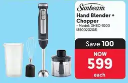 Makro Sunbeam Hand Blender + Chopper offer