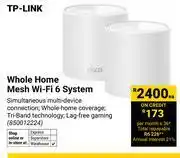 Builders Warehouse TP-Link Whole Home Mesh WiFi 6 System 850012224 offer