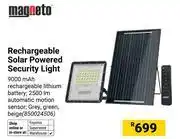 Builders Warehouse Magneto Rechargeable Solar Powered Security Light 850024506 offer